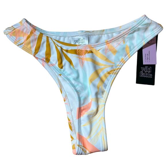 Wild Fable Women's Tropical Print Cheeky Bikini Bottom - Size XXS - NWT - Picture 1 of 6